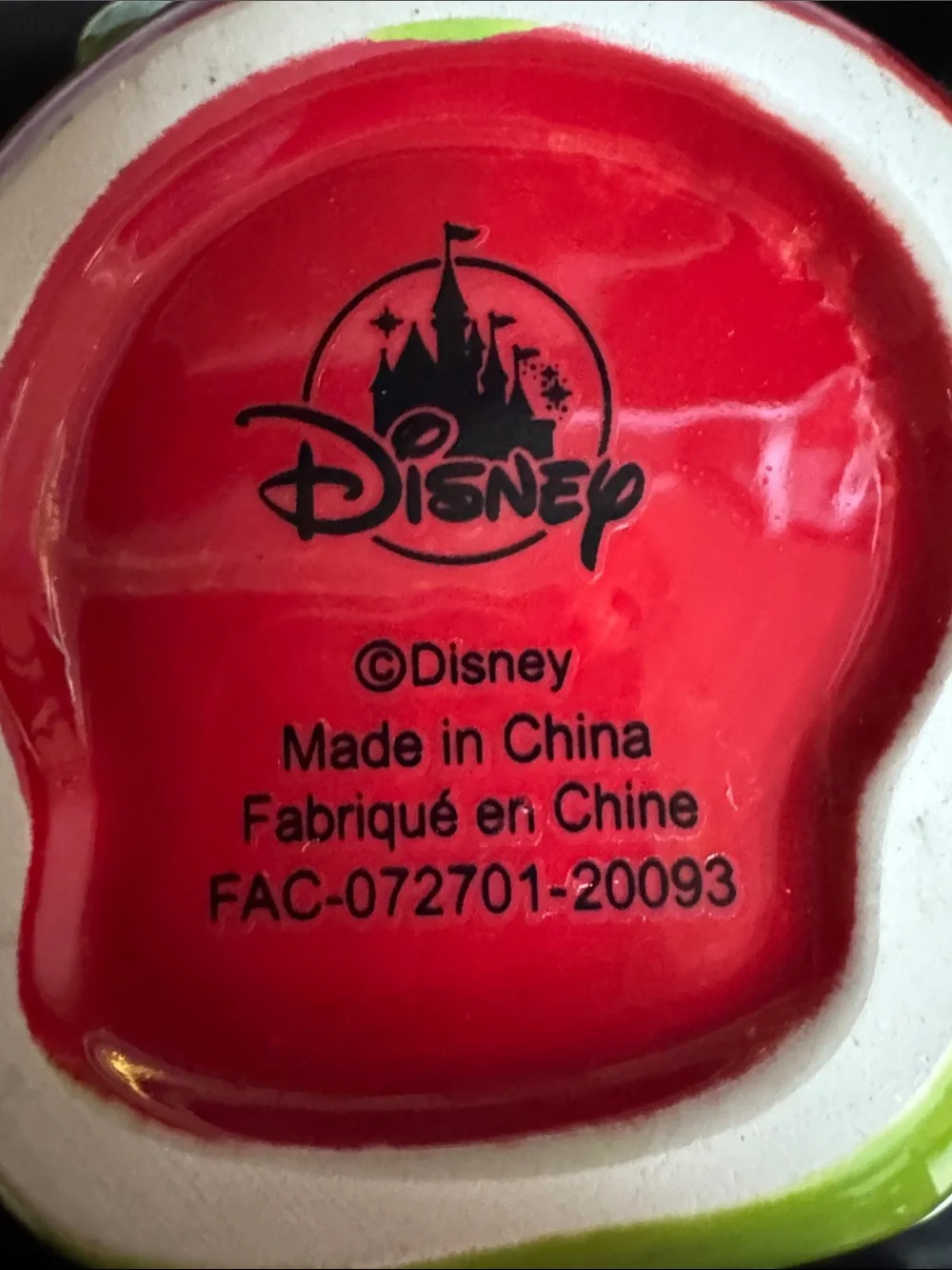 2019 Disney Snow White Poison Apple JUST ONE BITE Halloween Candle Holder NoLid
